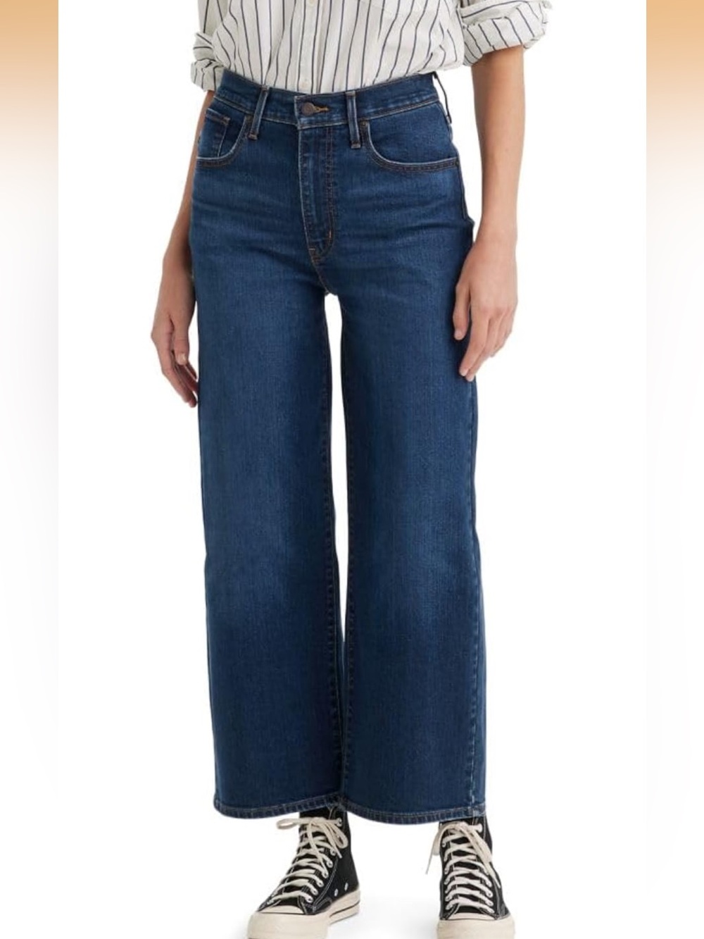 Levi’s Ankle Wide Leg High-Rise Women’s Jeans in Dark Blue 27